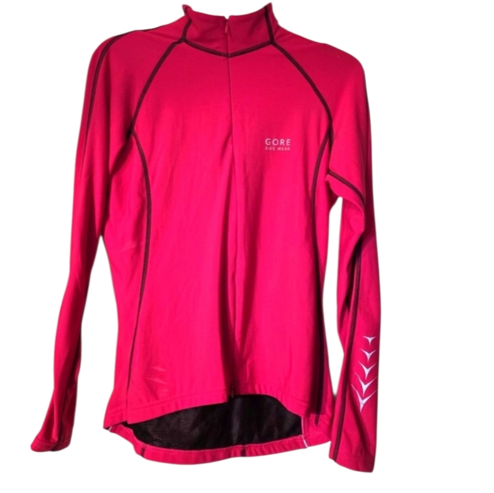 Gore Active Bike Wear Quarter Zip Long Sleeve Cycling Jacket Performance L EUC